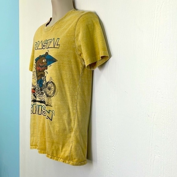 Lucky Brand - Coastal Cruisin Surfin Motorcycle Bear Short Sleeve T Shirt Small - Picture 5 of 11